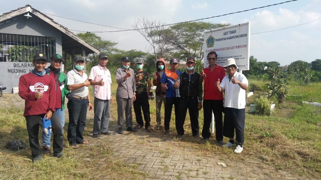 Pengukuran di Perum. Bukit Bambe Driyorejo oleh Dinas Perkim Kabupaten Gresik