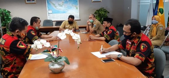 Pengurus Brigade 08 DPD DKI Jakarta Audiensi dengan Badan Kesatuan Bangsa dan Politik Provinsi DKI Jakarta