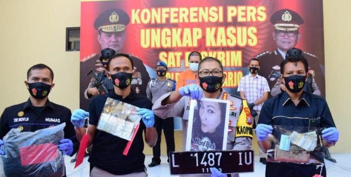 Pembunuh Janda Manajer Perusahaan Swasta Berhasil Ditangkap Polresta Sidoarjo