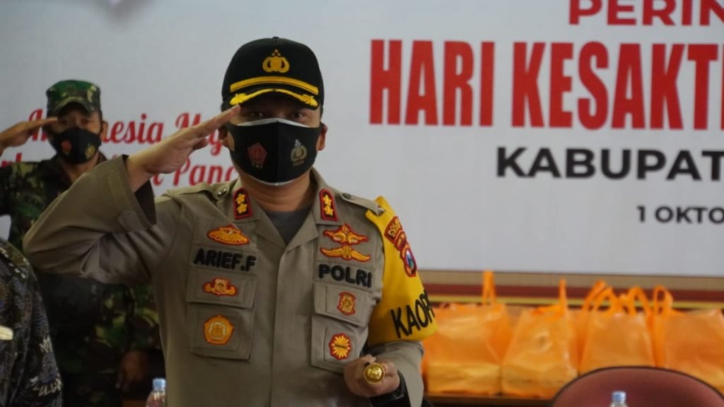 Kapolres Gresik Ikuti Upacara Hari Kesaktian Pancasila 2020 Secara Virtual