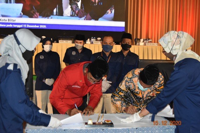 Paslon Cawali/Wawali Kota Blitar Nomor Urut Dua Ungguli Paslon No.Urut Satu