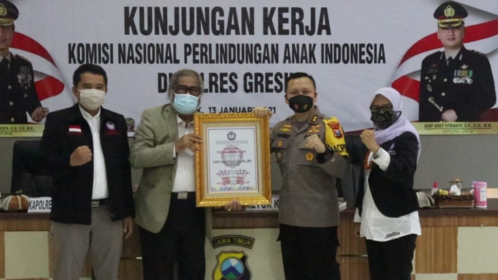 Respon Cepat Ungkap Kasus Anak, KPAI Beri Penghargaan Polres Gresik