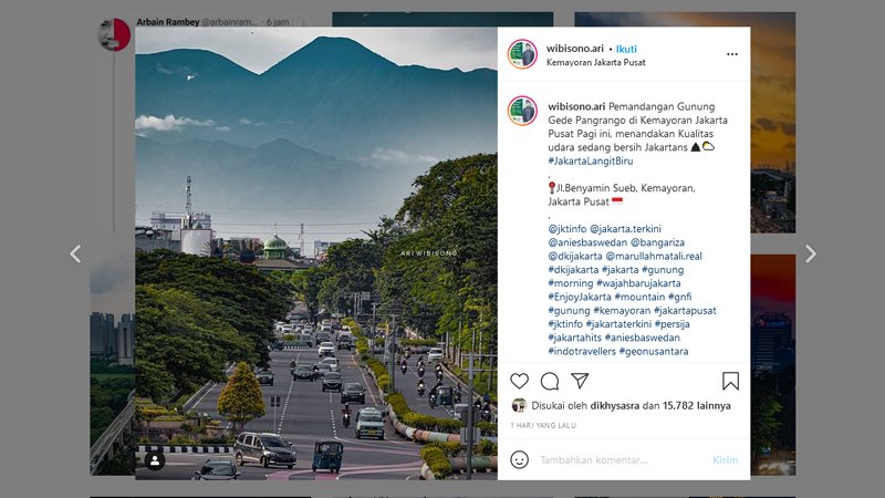 Dasar Netizen Foto Landscape Jalan Benyamin Sueb Jakartapun Digoreng