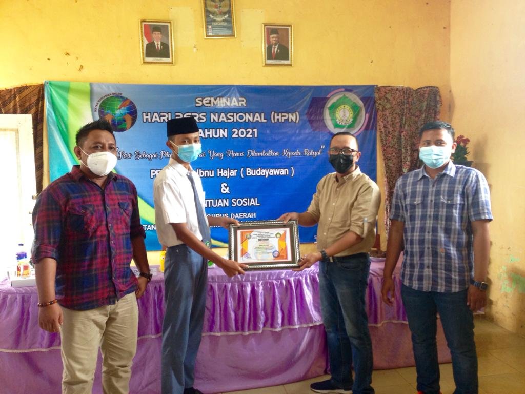 Peringati HPN 2021, PD IWO Sumenep Gandeng Osis Al Islamiyah Pakondang