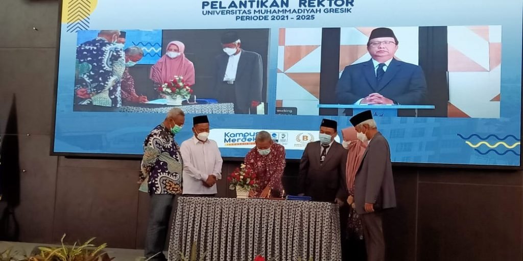 Dr. Eko Budi Leksono ST, MT Jabat Rektor Universitas Muhammadiyah Gresik