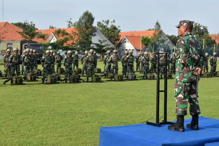 Jelang Latihan Pratugas, Komandan Brigif 2 Marinir Pasmar 2 Beri Arahan Satgasmar Ambalat XXVII