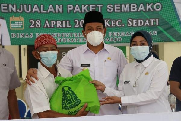 Disperindag Sidoarjo Gelar Pasar Murah Paket Sembako