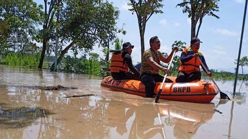 Banjir di Caruban-Madiun, Ratusan Rumah Warga Terendam Air