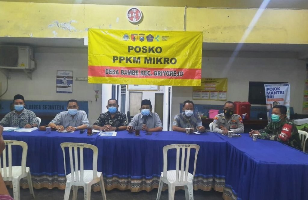 Kades dan BPD Bambe Gerak Cepat Perkuat PPKM Mikro