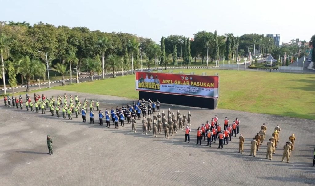 Satgas Covid Gelar Apel Pasukan Antisipasi Peningkatan Kasus