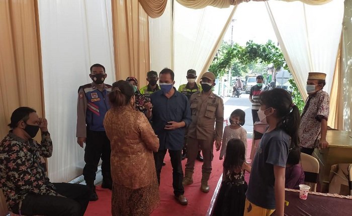 Satgas Covid-19 Sidoarjo Bubarkan Hajatan Warga