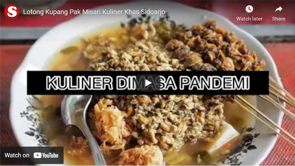 Lotong Kupang Pak Misari Kuliner Khas Sidoarjo