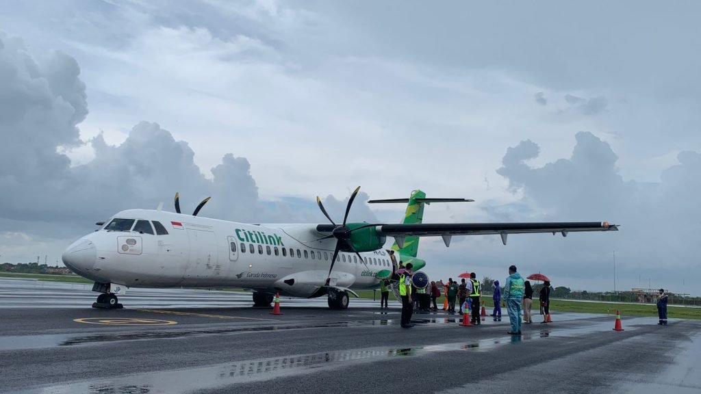Penerbangan Perdana CitiLink Surabaya-Sumenep, Penumpang Capai 90 Persen