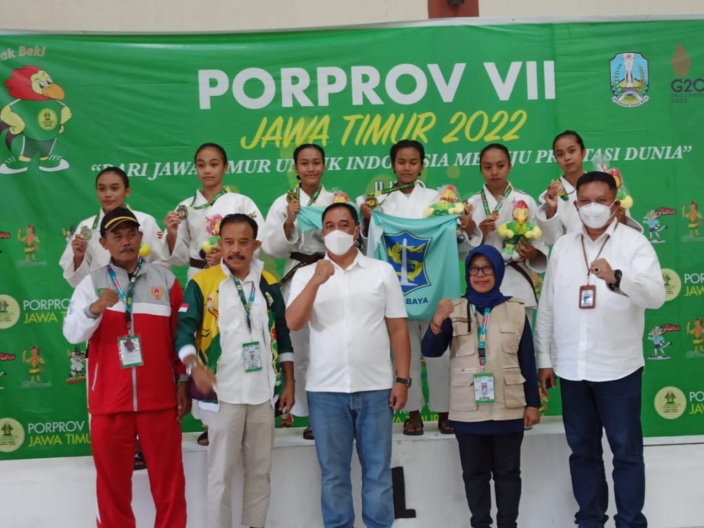 Terlalu Tangguh, Judo Kota Surabaya Juarai Ju no kata Putri dan Nage no Kata Porprov VII/2022 Jawa Timur