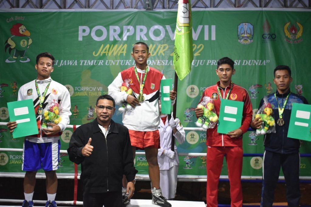 Kabupaten Ngawi Juara Umum Cabor Tinju Porprov VII/2022 Jatim di Bondowoso