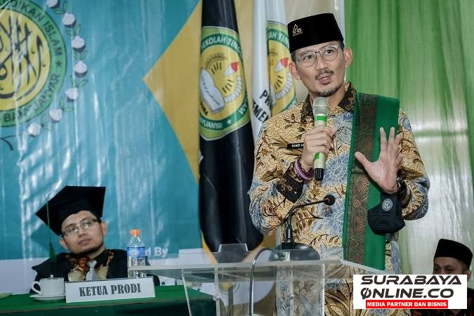 Sandiaga Uno Sebut Wisudawan Stiba Banyuanyar Generasi Muslim Kategori Milenial dan Z