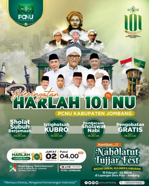 Peringati Harlah ke-101, PCNU Jombang Adakan Bazar UMKM