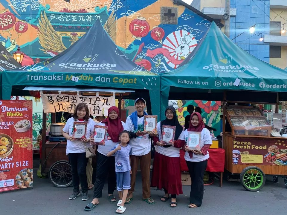 Sentra Kuliner UMKM Mojokerto Dilengkapi QRIS Nobu Bank
