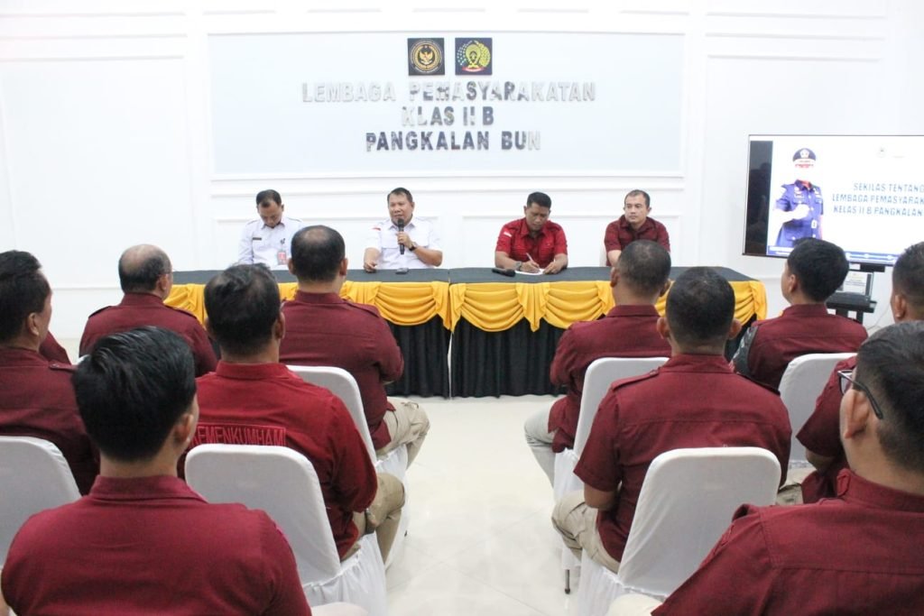 Kakanwil Ditjen PAS Kalteng Beri Arahan Lapas Pangkalan Bun